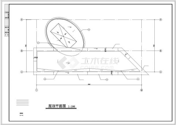 某地区会所建筑设计cad全套施工图-图一