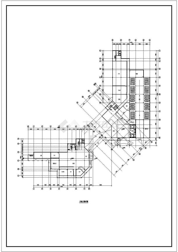 【苏州】某高档三层疗养院建筑设计方案cad图纸(含屋顶平面图)-图一