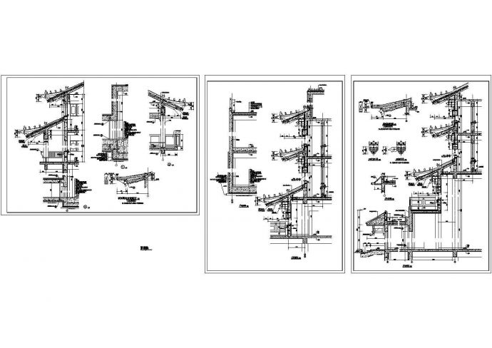古建筑墙身大样图cad施工图设计_图1