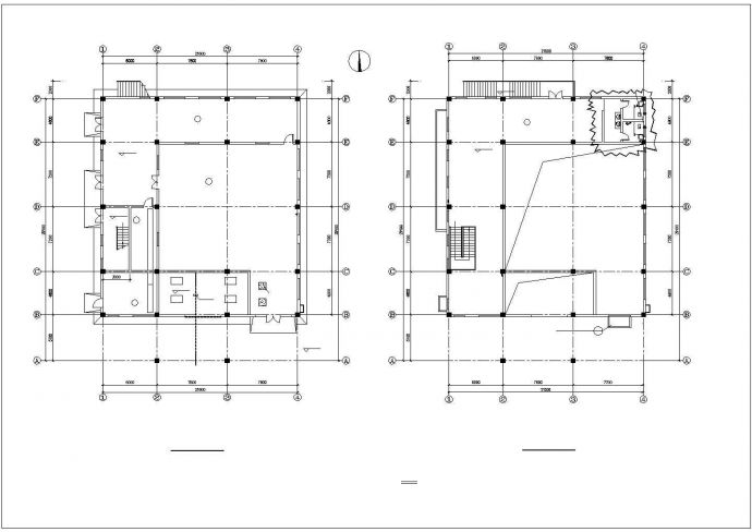 杭州市某陶瓷厂830平米2层框架结构烧纸车间建筑设计CAD图纸_图1