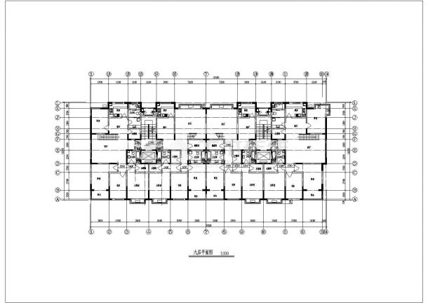 某地区3栋小高层住宅建筑详细设计施工方案CAD图纸-图一