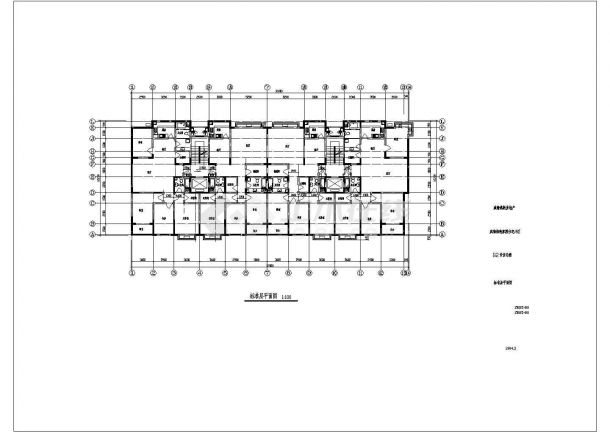 某地区3栋小高层住宅建筑详细设计施工方案CAD图纸-图二