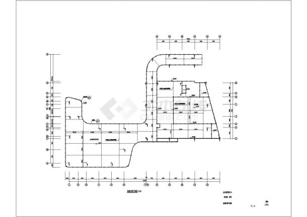 某交通中心综合楼防雷接地设计cad平面施工图-图二