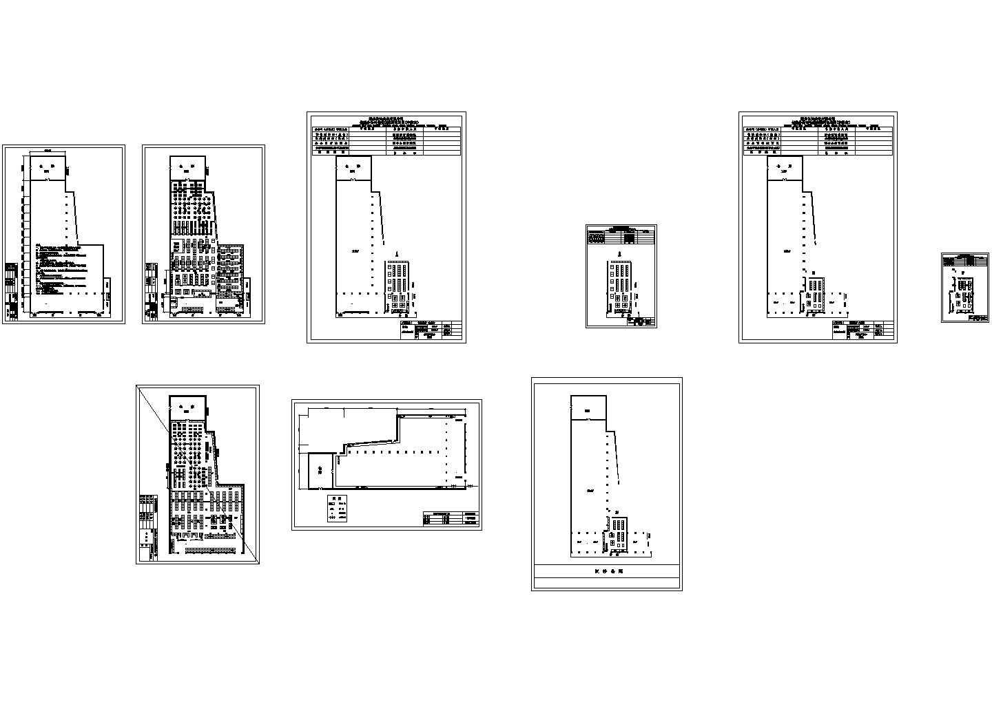 某营业面积1446㎡购物广场卖场装修设计cad平面布局图（甲级院设计）
