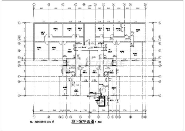 某地区高级6层住宅楼建筑详细设计施工方案CAD图纸-图一