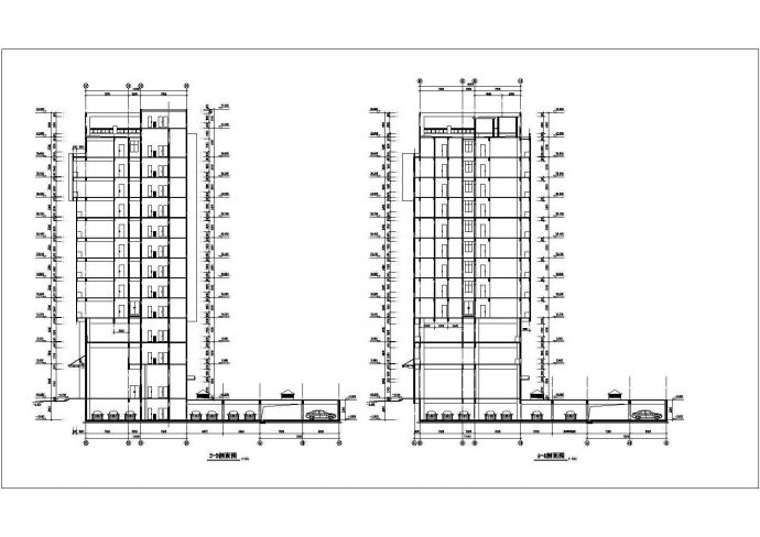 娱乐城大厦建筑设计cad全套平立剖图纸_图1