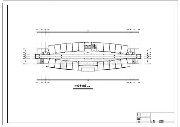 娱乐阳光厅综合楼建筑设计cad施工图纸-图一