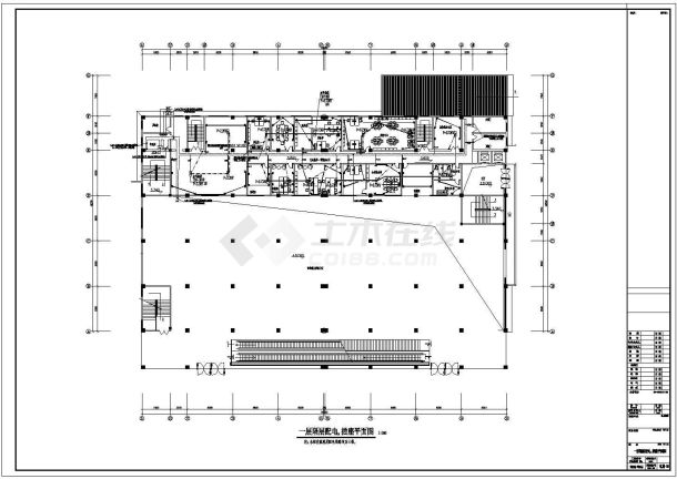 购物商场电气CAD图-图一