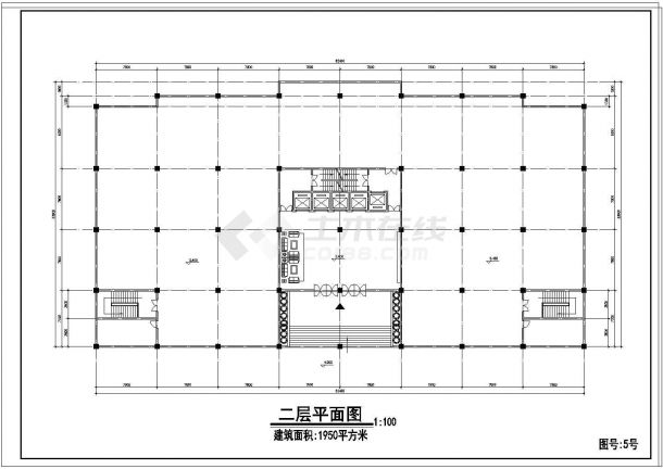 重庆佳乐大厦设计cad方案图-图二