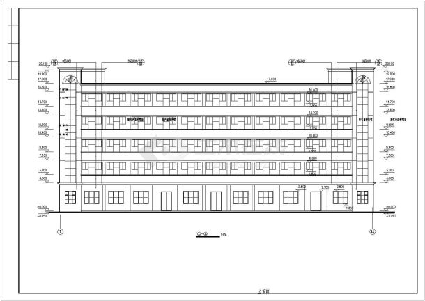 某地区步涌工业区宿舍建筑详细设计施工方案CAD图纸-图一