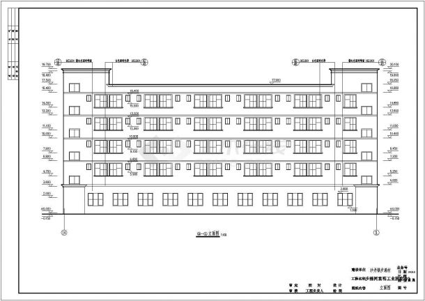 某地区步涌工业区宿舍建筑详细设计施工方案CAD图纸-图二