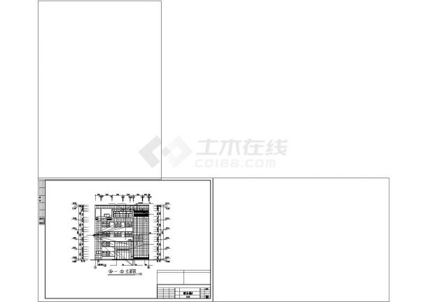 综合楼建筑设计cad施工图全套-图二