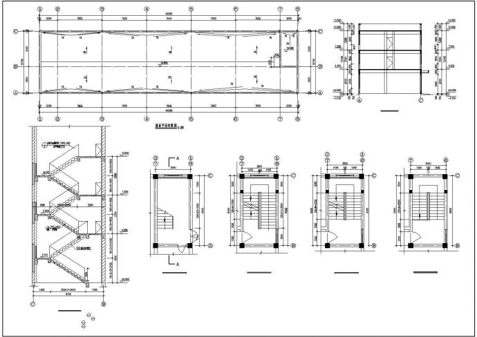 昆山市某医药公司1450平米4层框架结构加工厂房建筑设计CAD图纸_图1