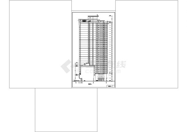 某地区东方神韵高层住宅建筑详细设计施工方案CAD图纸-图一