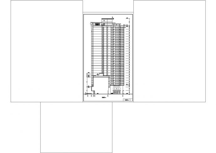 某地区东方神韵高层住宅建筑详细设计施工方案CAD图纸_图1