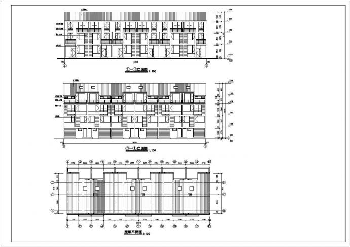 某地区商业多层住宅楼建筑详细设计施工方案CAD图纸_图1