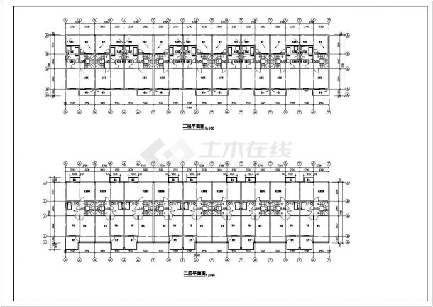 某地区商业多层住宅楼建筑详细方案设计施工CAD图纸-图二