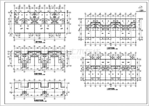 某地区高层商业住宅楼建筑详细方案设计施工CAD图纸-图二