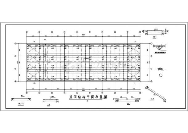 南昌市某工厂900平米单层排架结构加工厂房建筑设计CAD图纸-图一