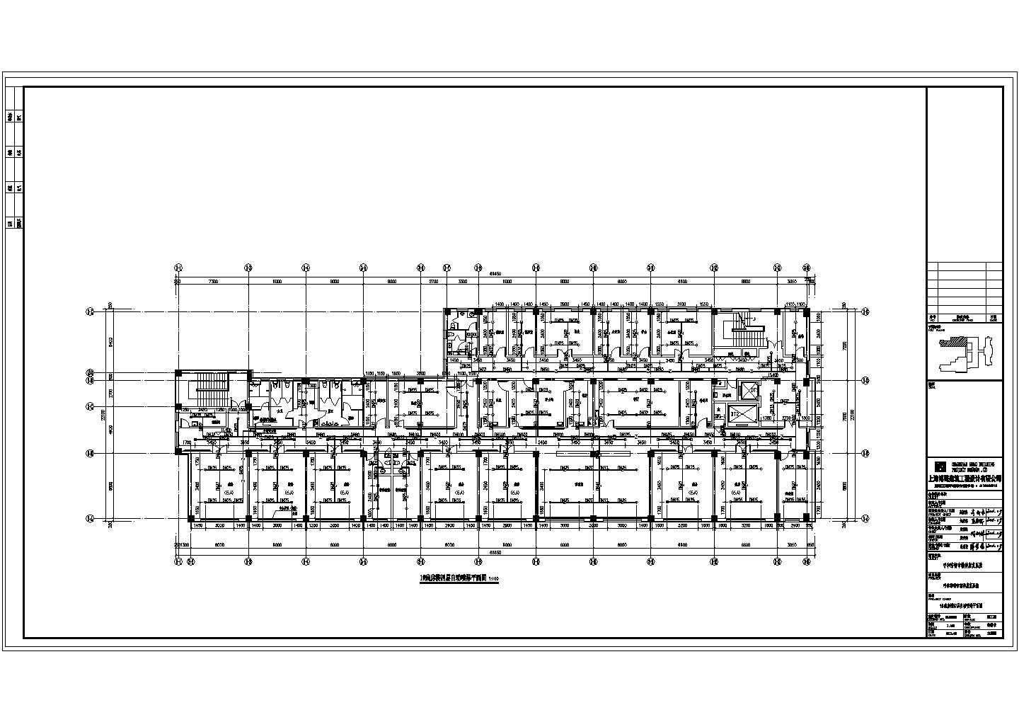 28-1#病房楼四层自动喷淋平面图