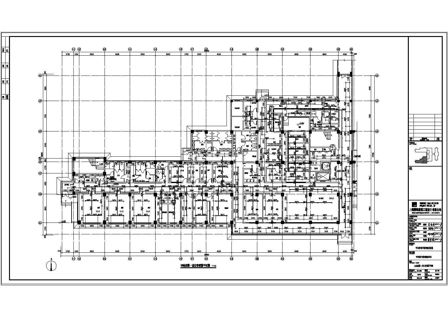 29-2#病房楼一层自动喷淋平面图