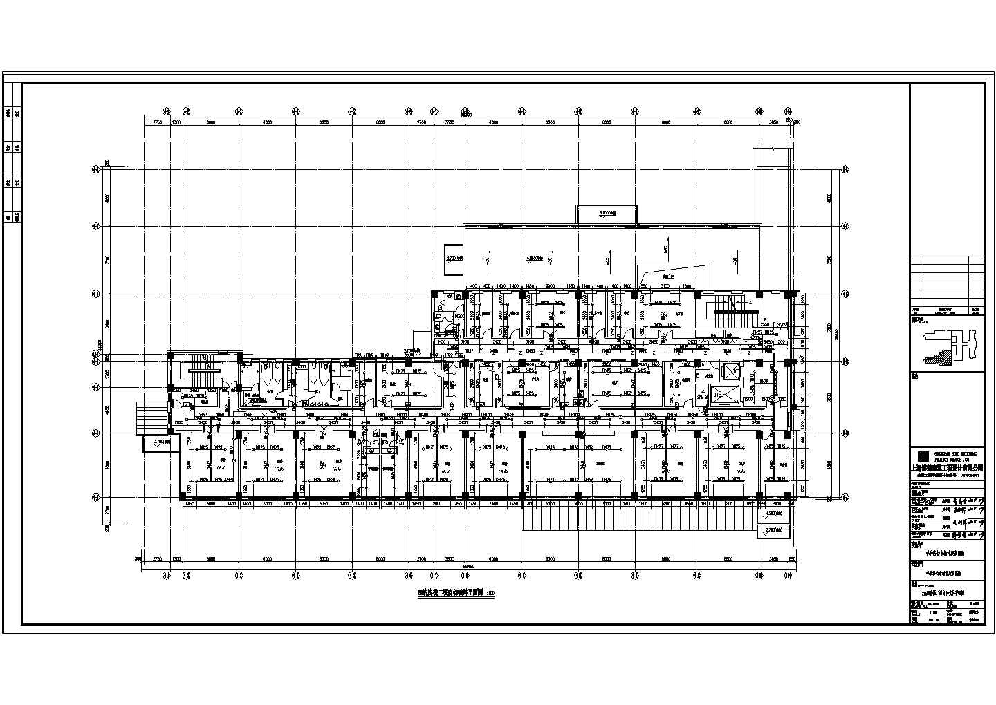 30-2#病房楼二层自动喷淋平面图