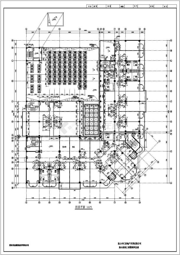 某经典商用多层住宅楼建筑设计施工详细方案CAD图纸-图二