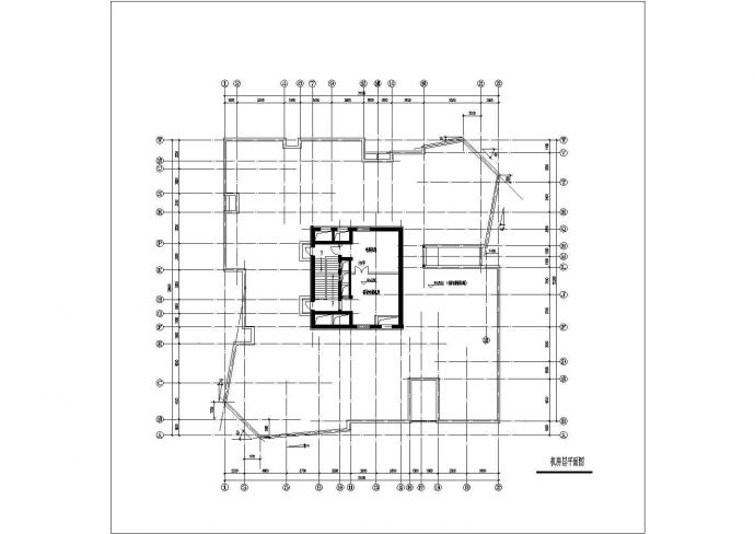 某地区高层点式住宅楼建筑设计施工详细方案CAD图纸_图1