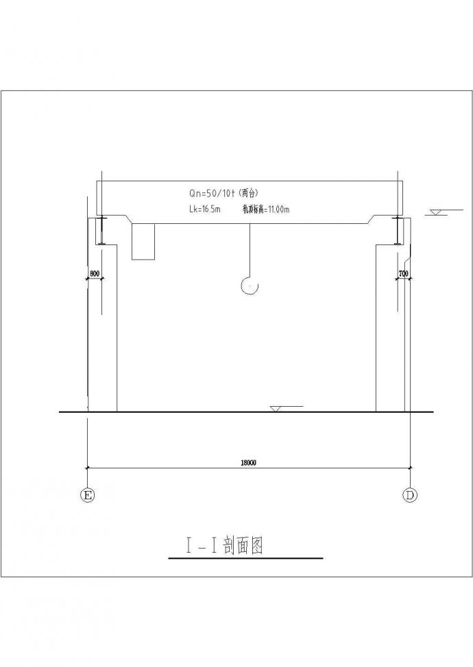 上海某汽车制造厂2500平米单层钢架组装厂房平剖面设计CAD图纸_图1
