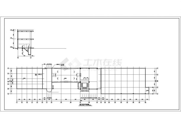 深圳某工厂8500平米7层框架结构生产车间建筑设计CAD图纸-图二