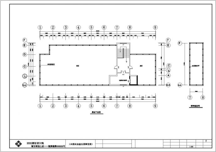 长32米宽12米4层连锁旅馆建筑设计CAD图纸_图1