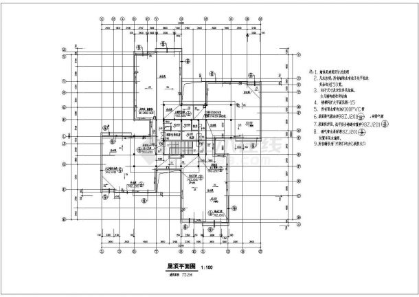 某地区小区高层住宅楼建筑设计施工详细方案CAD图纸-图一