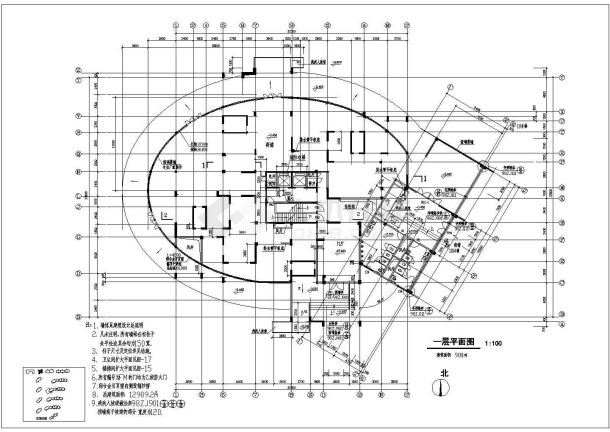 某地区小区高层住宅楼建筑设计施工详细方案CAD图纸-图二