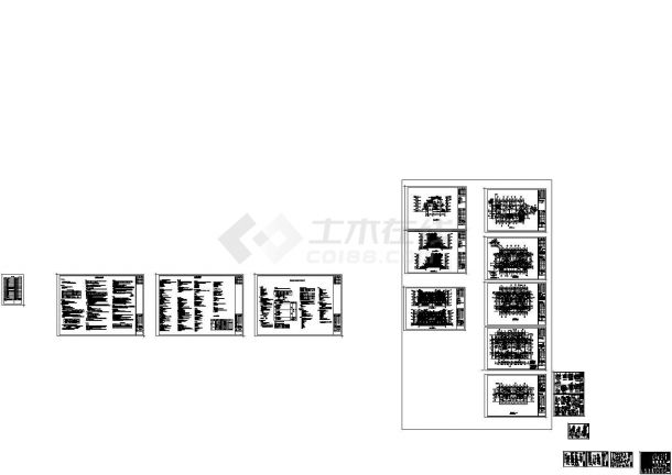 惠州某联排别墅全套CAD图纸-图一