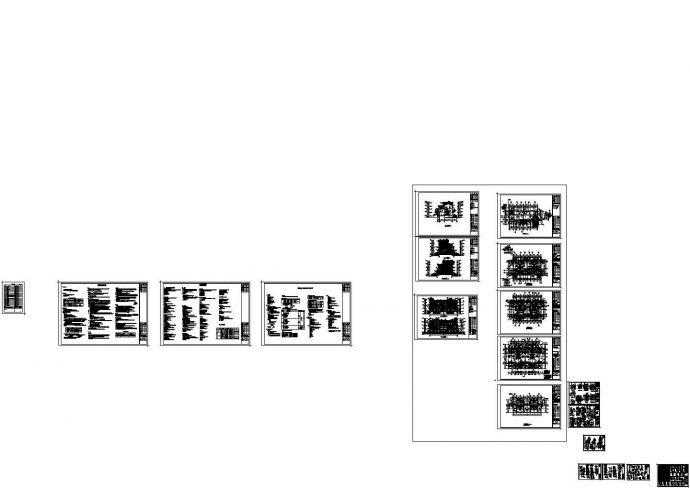 惠州某联排别墅全套CAD图纸_图1