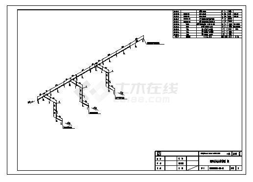 某钢厂除盐水站改造工程施工cad图,共四张-图一