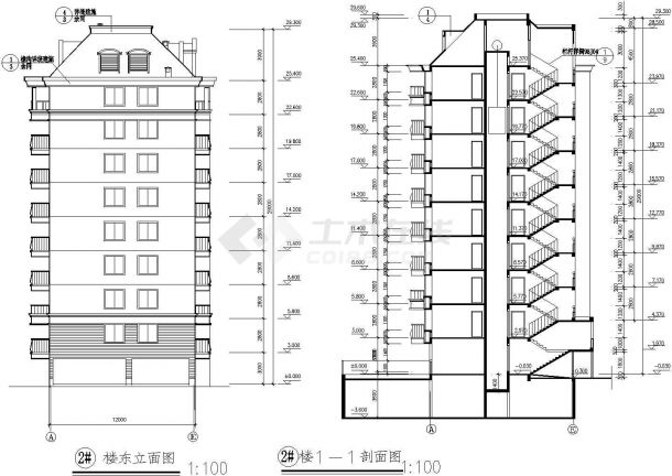 某地区经典小区高层住宅建筑设计施工详细方案CAD图纸-图一