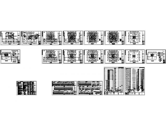 某18层剪力墙结构住宅楼电气CAD施工图_图1