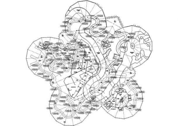 华南植物园景观规划设计cad图(含总平面图)-图二