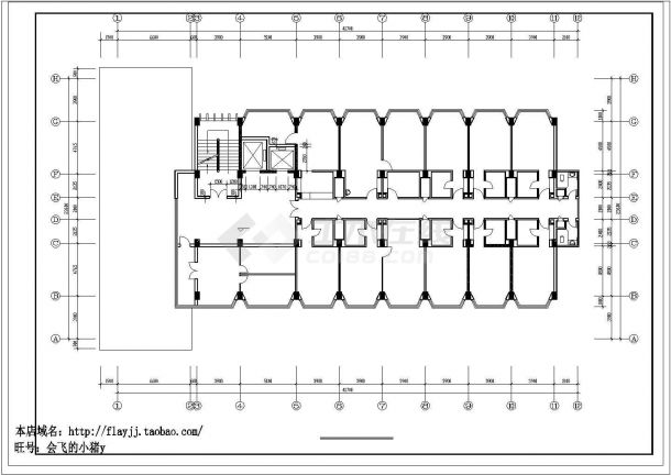 妇保：长41.7米 宽23.6米 10层框剪结构妇幼保健院建筑方案设计图-图一