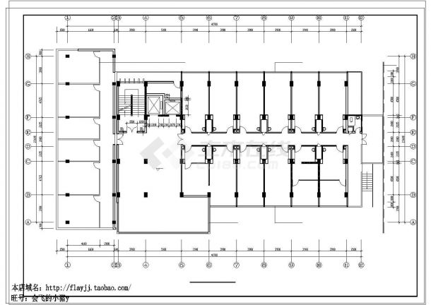 妇保：长41.7米 宽23.6米 10层框剪结构妇幼保健院建筑方案设计图-图二