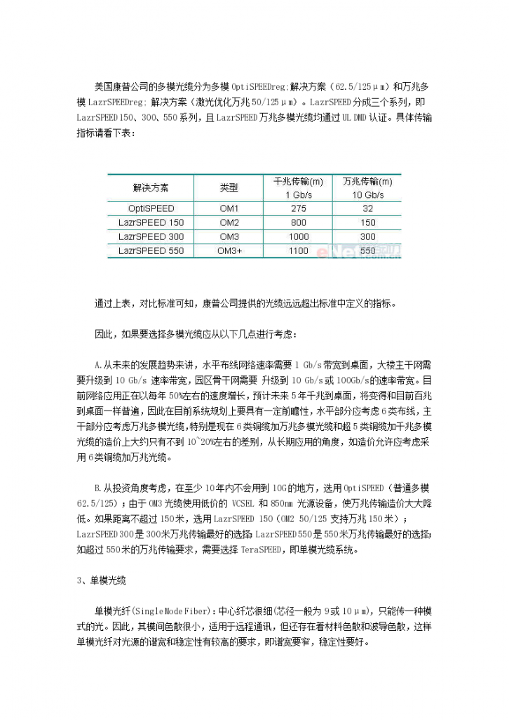 综合布线中选择多模光纤和单模光纤知识-图二