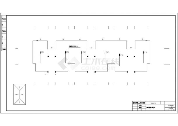 广州市某小区3600平米五层框架住宅楼建筑设计CAD图纸-图二