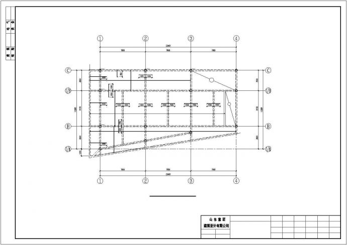 【最新】某三层钢结构房屋设计方案CAD图纸_图1