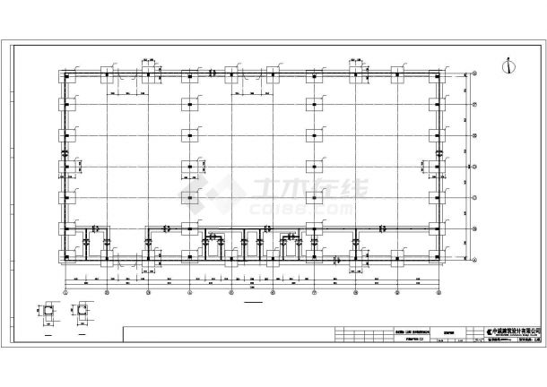 【最新】某生产车间结构建筑设计方案CAD图纸-图二