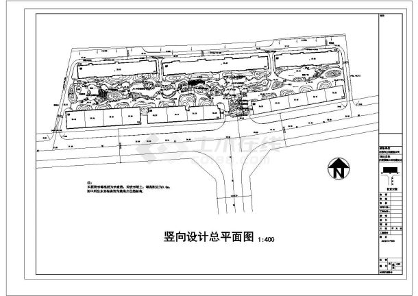 江南小区绿化CAD总平面图-图二