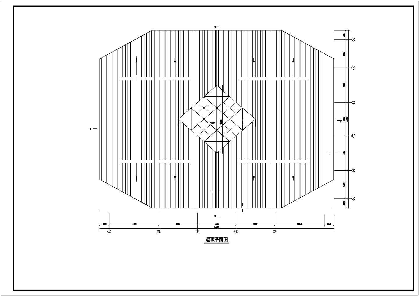 【最新】某电业局网架结构建筑设计方案CAD图纸