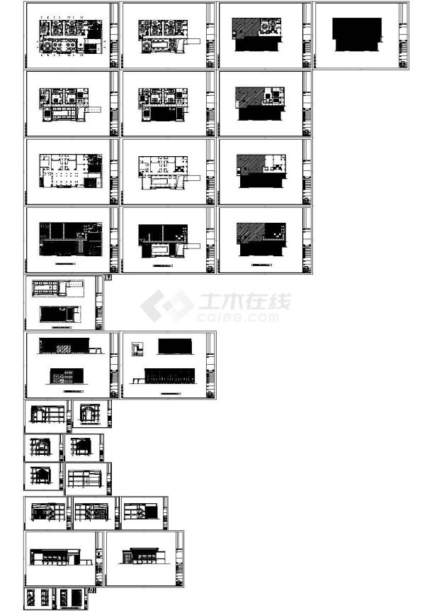 郑州苏园一号餐厅室内装修设计cad全套施工图【含设计说明，含高清JPG效果图】-图一