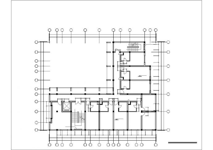 杭州市某商业街3500平米左右8层框混结构星级宾馆建筑设计CAD图纸_图1