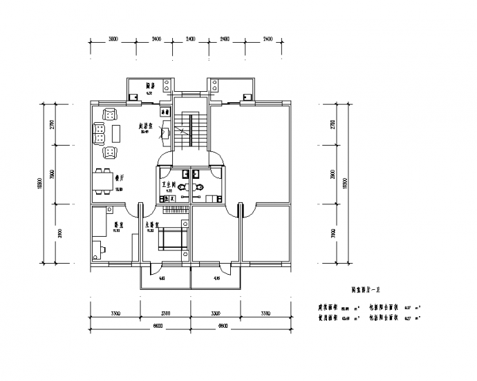 泗阳小区户型规划设计建筑施工cad图纸_图1